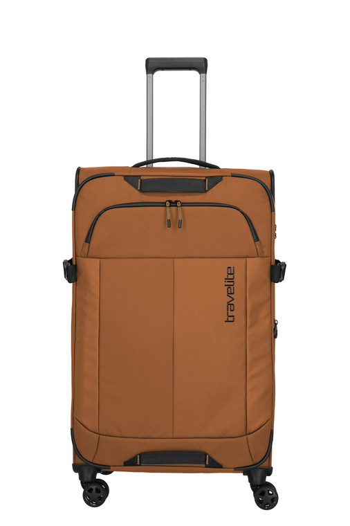 Travelite BRIIZE Large Expandable Suitcase – Curry - front