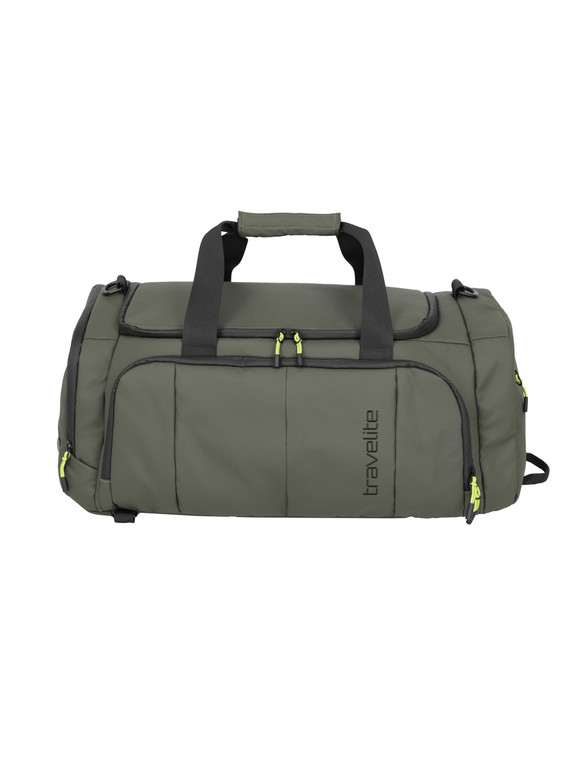Travelite BRIIZE Weekender Duffel Bag & Backpack – Khaki - front