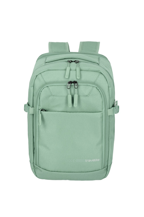 Travelite Kick Off Expandable Cabin Backpack – Sage - front