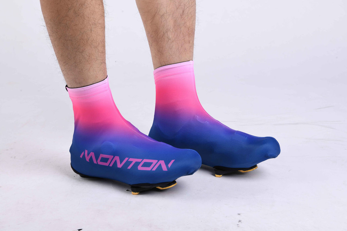 pink cycling overshoes