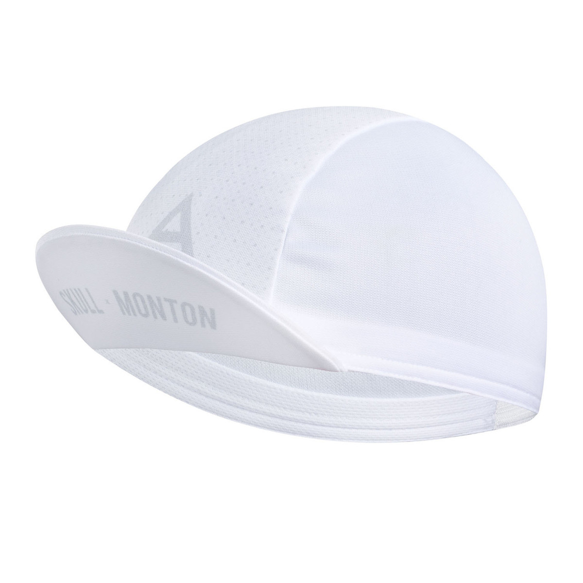 white cycling cap