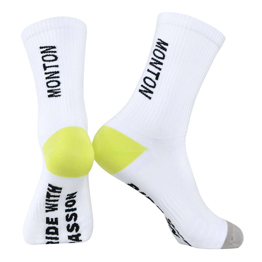 Traveler EVO Organic Cotton Blend Socks - white/green