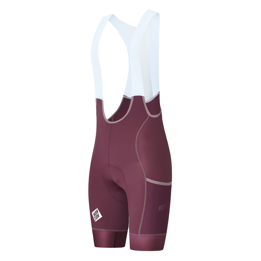 Women's Chase Bib Shorts - burgundy red