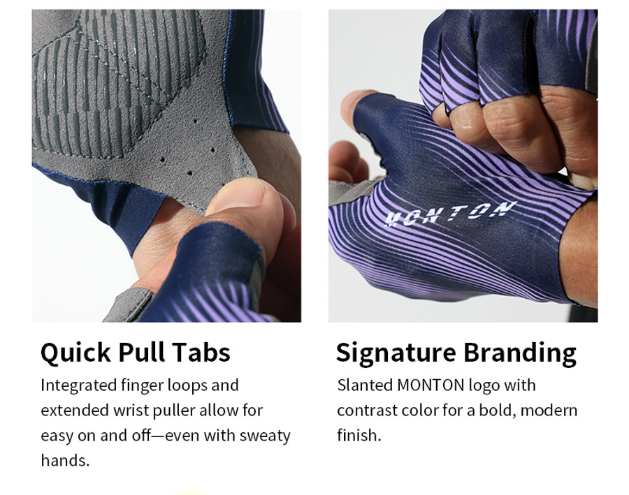 Shadow Fade Gloves - purple black