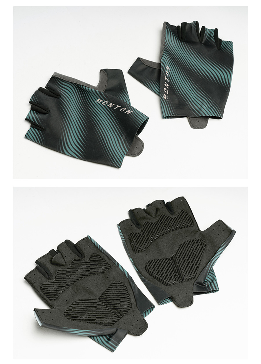 Shadow Fade Gloves - black green