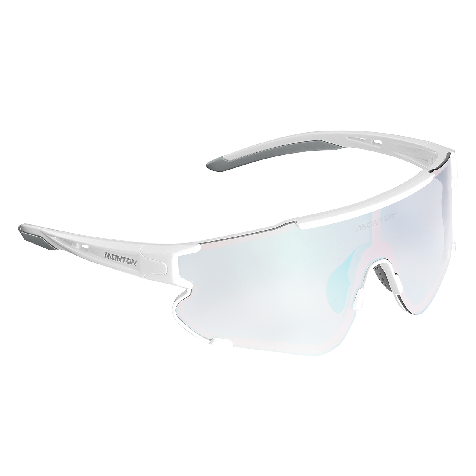 BLANC../　B0032mt PHOTOCHROMIC LENS GREY Vision Photochromic Glasses - gloss white - Monton Sports