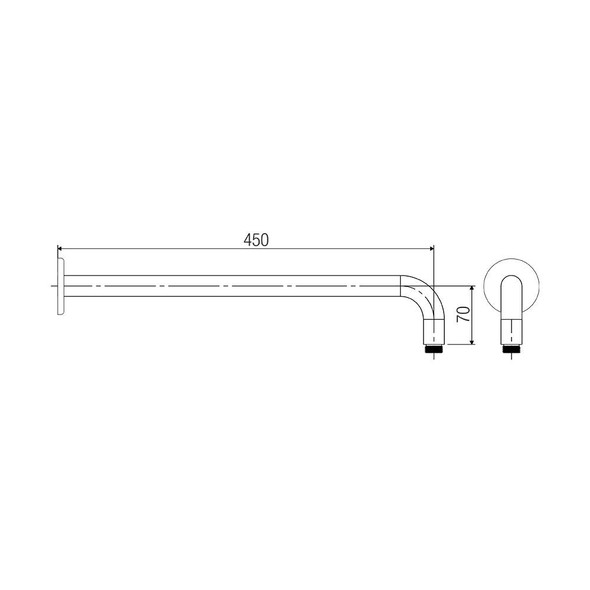 Horizontal Arm 450mm