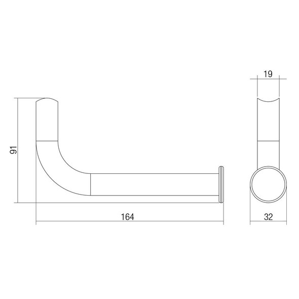 Grab Rail Stainless Steel Toilet Paper Holder