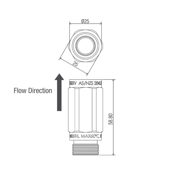 Dual Check / Non-Return 1/2" M & F