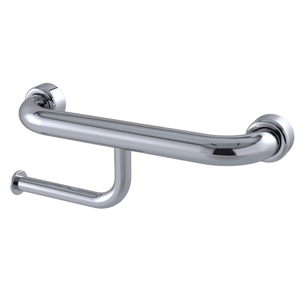 Hygienic Seal® 300mm Straight Grab Rail with Toilet Paper Holder