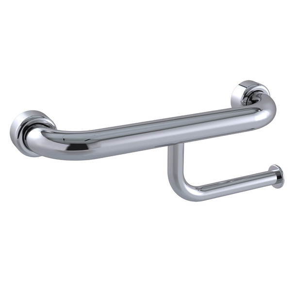 Hygienic Seal® 300mm Straight Grab Rail with Toilet Paper Holder