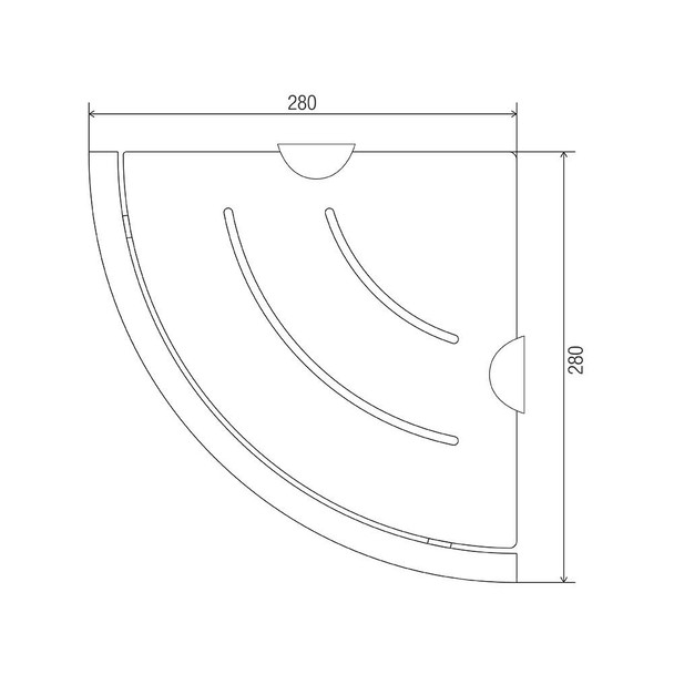 Comfort  Stainless Steel Corner Shelf