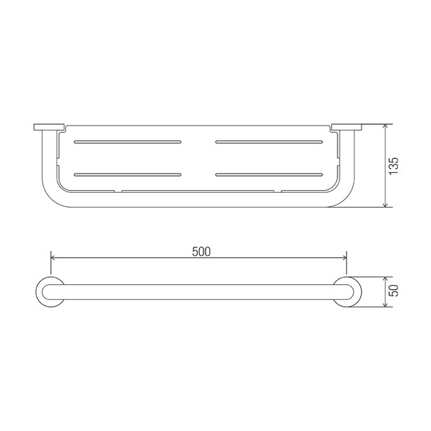 Comfort Stainless Steel Shelf