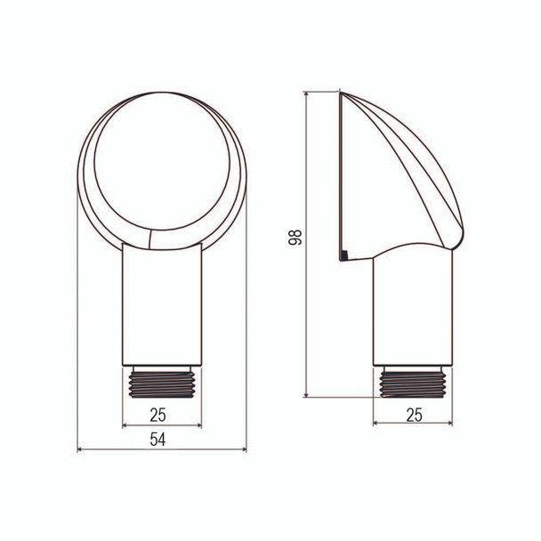 Anti-Ligature Wall Outlet Elbow with Dual Check Valve