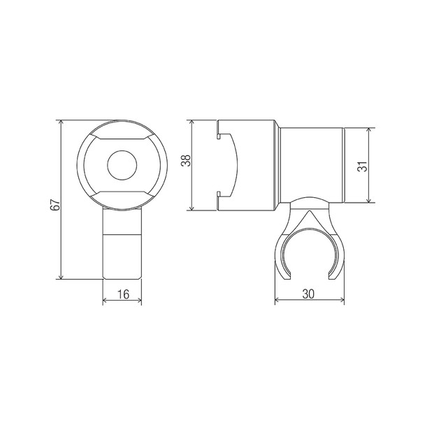 Crystal Friction Slide Handpiece Cradle