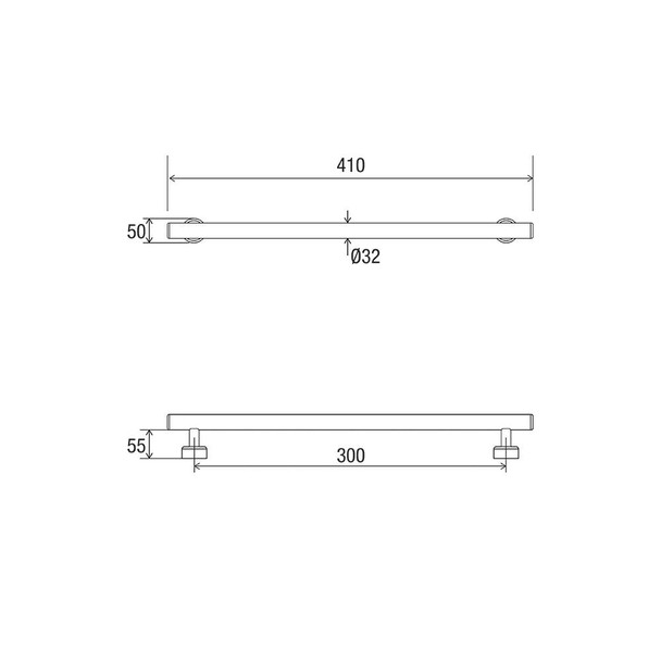 Linear Straight Grab Rail