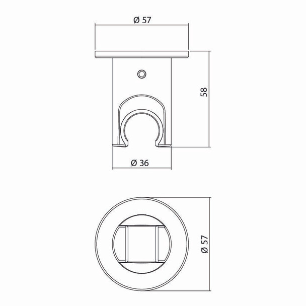 Wall Outlet Handset Bracket