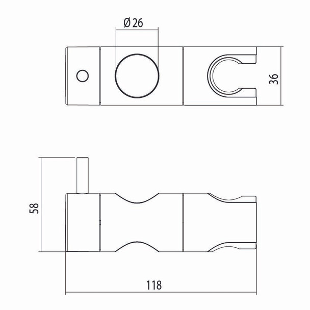25mm Handset Slide Cradle