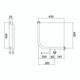Hygienic Seal® 90° Ambulant Grab Rail with Toilet Paper Holder