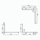 Hygienic Seal® Corner Grab Rail 1110mm x 1030mm x 600mm