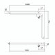 Hygienic Seal® Corner Grab Rail 760mm x 1000mm