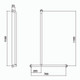 Hygienic Seal® Shower Recess Inverted "T" Grab Rail