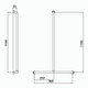 Hygienic Seal® Shower Recess Inverted "T" Grab Rail