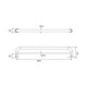 Hygienic Seal® Towel Grab Rail "D"