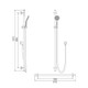 Linear Friction Slide Inverted "T" Shower Kit