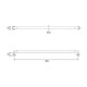 Hygienic Seal® Straight Grab Rail