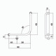 Hygienic Seal® 90° Ambulant Grab Rail 450mm x 450mm