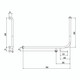 Hygienic Seal® 90° Accessible Grab Rail with Toilet Paper Holder 960mm x 600mm