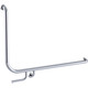Hygienic Seal® 90° Accessible Grab Rail with Toilet Paper Holder 960mm x 600mm