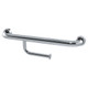 Hygienic Seal® 450mm Straight Grab Rail with Toilet Paper Holder