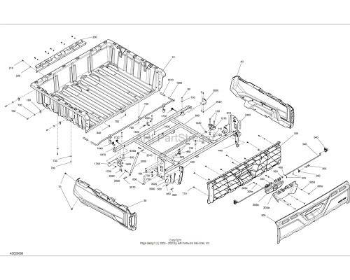 Can-AM OEM Panel Cargo Box Assembly