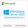 Windows Server 2025 Remote Desktop Service (10 Users CALs)