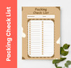 Packing Checklist