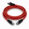 Rocstor Y10C480-RD 7ft Cat6a Red Ethernet Molded Cabl 100% Copper Ul Rated Cable