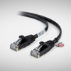Monoprice Cat6A 1ft Black Patch Cable UTP 30AWG 10G Pure Bare Copper Snagless RJ45 SlimRun Series Ethernet Cable