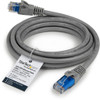 StarTech.com 15ft (4.6m) CAT6 Ethernet Cable - LSZH (Low Smoke Zero Halogen) - 10 Gigabit 650MHz 100W PoE RJ45 UTP Network Patch Cord Snagless w/Strain Relief - Gray CAT 6, ETL Verified (N6LPATCH15GR)