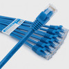 Monoprice Cat6A Ethernet Patch Cable - Snagless RJ45, 550Mhz, 10G, UTP, Pure Bare Copper Wire, 30AWG, 10-Pack, 7 Feet, Blue - SlimRun Series