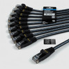 Monoprice Cat6A Ethernet Patch Cable - Snagless RJ45, 550Mhz, 10G, UTP, Pure Bare Copper Wire, 30AWG, 10-Pack, 10 Feet, Black - SlimRun Series