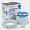 Monoprice Cat6 Ethernet Bulk Cable - Solid, 550Mhz, UTP, CMP, Plenum, Pure Bare Copper Wire, No Logo, 23AWG, 1000 Feet, White