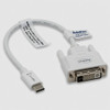 AddOn 20cm (8in) USB 3.1 Type (C) Male to DVI-I Female White Adapter Cable