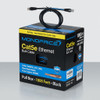 Monoprice Cat5e Ethernet Bulk Cable - Solid, 350Mhz, UTP, CMR, Riser Rated, Pure Copper, 24AWG, Pull Box, 1000 Feet, Black