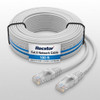 Rocstor Cat.6 Network Cable - 100 ft Category 6 Network Cable for Network Device - First End: 1 x RJ-45 Network - Male - Second End: 1 x RJ-45 Network - Male - White