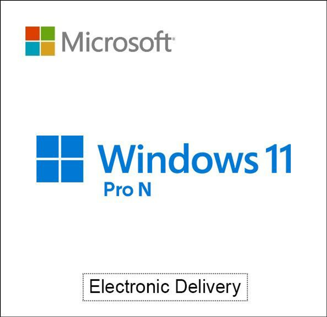  Microsoft Windows 11 Pro N Upgrade - License 
