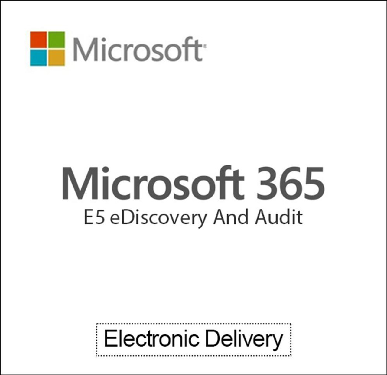  Microsoft 365 E5 eDiscovery And Audit - Annual Subscription 
