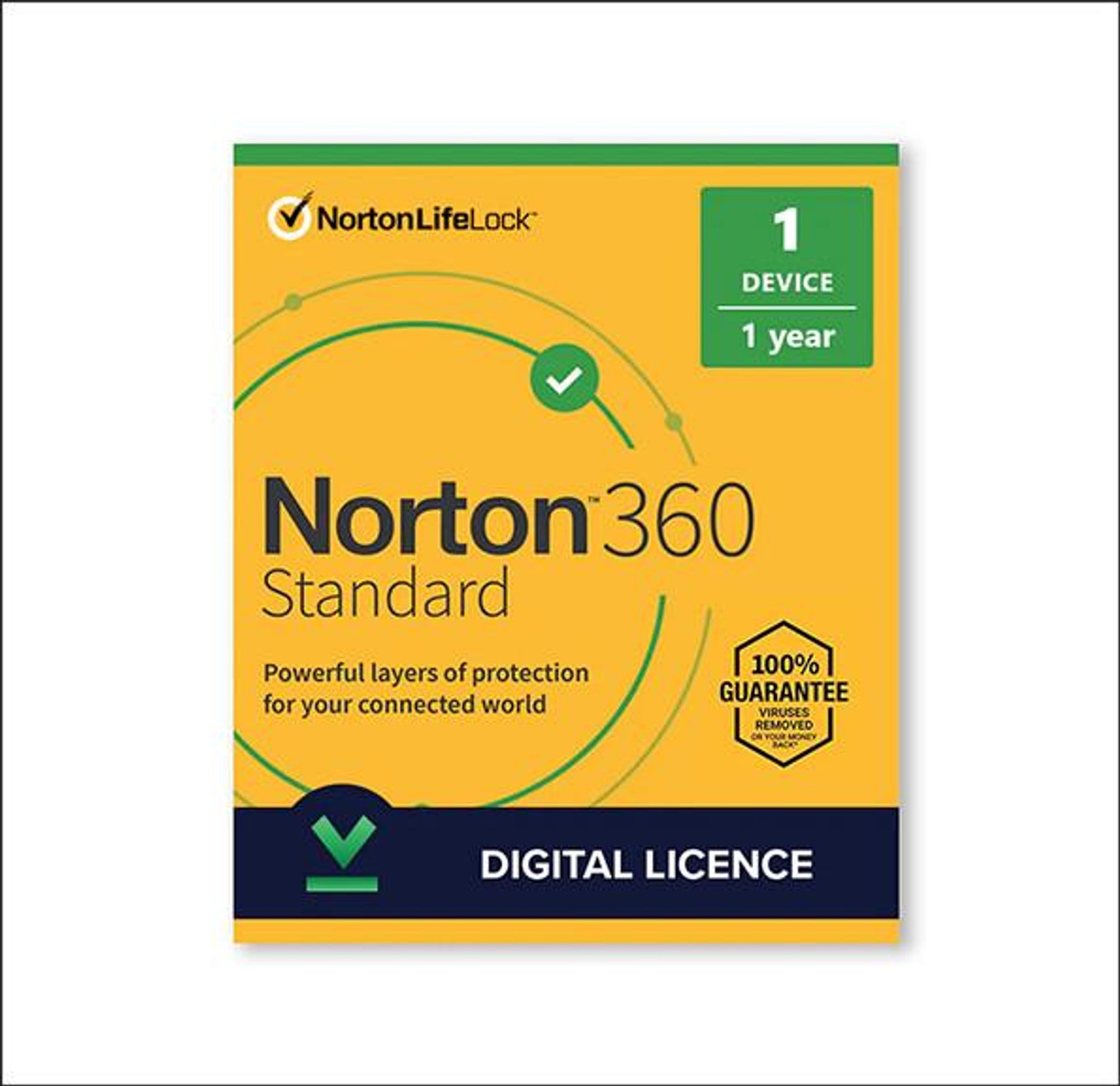 SYMANTEC CORP Norton 360 Standard - 1 Year - License - ESD 