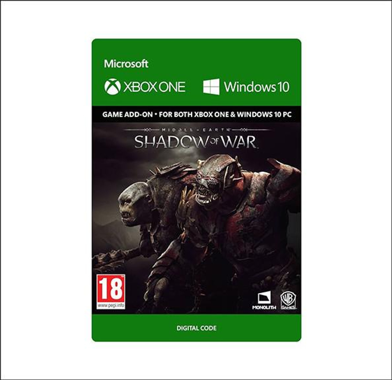 Microsoft Middle-Earth Shadow of War Outlaw Tribe Nemesis Expansion for Xbox One - ESD 